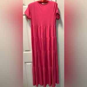 Tiered Maxi Dress 👗 Pink